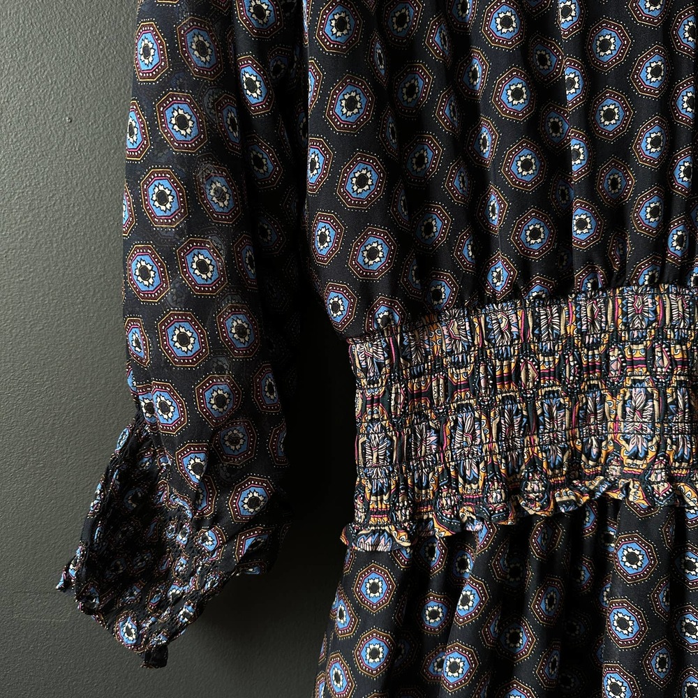 Ramy Brook Printed Davie Silk Mini Dress Large - Picture 7 of 16